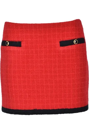 Alessandra Rich Dames, Rokken, Rood, Maat: XS Wol