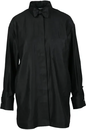 Max Mara Dames, Blouses & Shirts, Zwart, Maat: XS Katoen