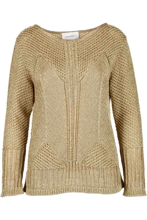 Alberta Ferretti Dames, Truien, Geel, Maat: S Katoen