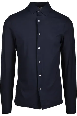FILIPPO DE LAURENTIIS Heren, Overhemden, Blauw, Maat: XL Katoen