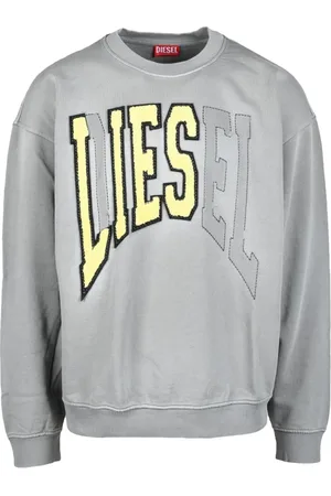 Diesel Heren, Sweatshirts & Hoodies, Grijs, Maat: M Katoen