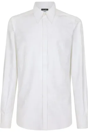 Dolce & Gabbana Heren, Overhemden, Wit, Maat: XL Katoen