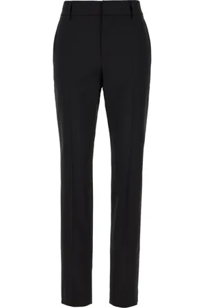Brunello Cucinelli Dames, Broeken, Zwart, Maat: L Wol