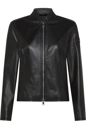 Peuterey Dames, Jassen, Zwart, Maat: XS Leer