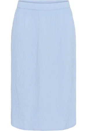 Kaffe Dames, Rokken, Blauw, Maat: 2XL