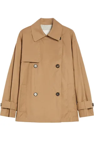 Max Mara Dames, Mantels, Bruin, Maat: S