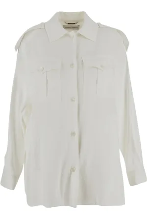 Alberta Ferretti Dames, Blouses & Shirts, Wit, Maat: M