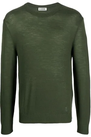 Jil Sander Heren, Truien, Groen, Maat: L Wol