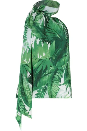Ralph Lauren Dames, Tops, Groen, Maat: M Satijn
