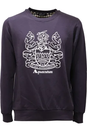 Aquascutum Heren, Sweatshirts & Hoodies, Blauw, Maat: XL Katoen