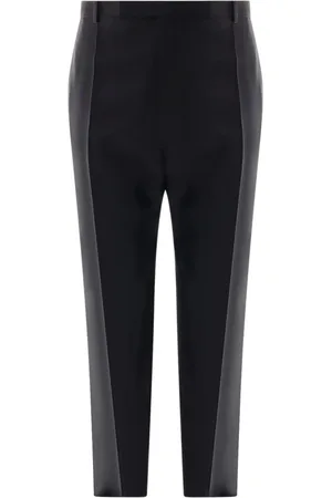 Saint Laurent Heren, Broeken, Zwart, Maat: L Wol