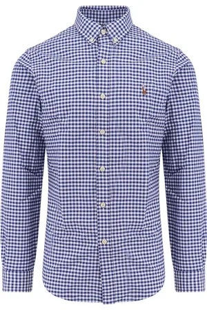 Ralph Lauren Heren, Overhemden, Blauw, Maat: S Katoen