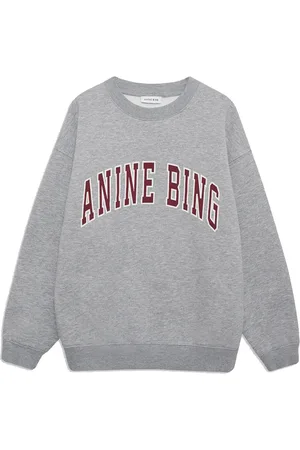 ANINE BING Dames, Sweatshirts & Hoodies, Grijs, Maat: XS Katoen