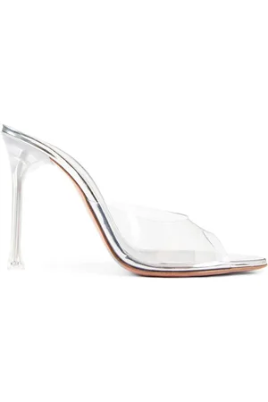 Amina Muaddi Dames, Schoenen, Grijs, Maat: 37 EU