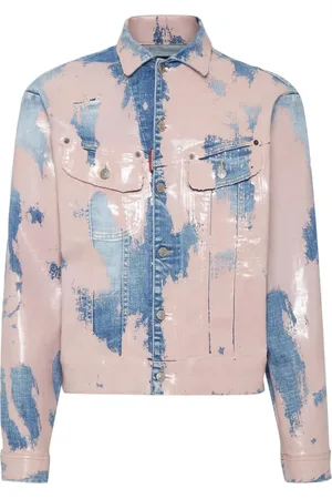 Dsquared2 Heren, Jassen, Roze, Maat: M Katoen