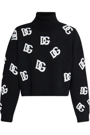 Dolce & Gabbana Dames, Truien, Zwart, Maat: XS Wol