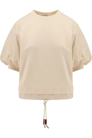 Moncler Dames, Blouses & Shirts, Wit, Maat: S Katoen