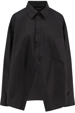 Balenciaga Dames, Blouses & Shirts, Zwart, Maat: XS Katoen