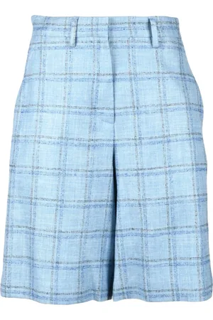 BALLANTYNE Dames, Korte broeken, Blauw, Maat: XS Linnen
