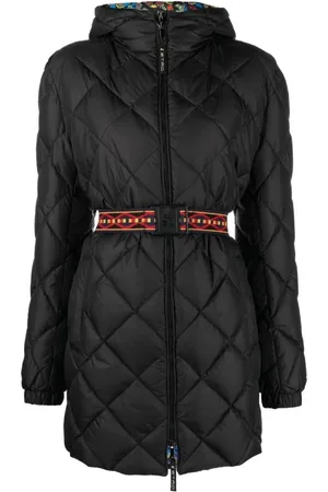 Etro Dames, Mantels, Zwart, Maat: 2XS Nylon