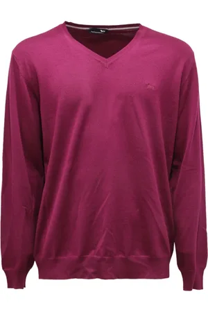 HARMONT&BLAINE Heren, Truien, Paars, Maat: 6XL Wol