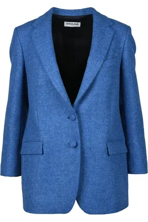 Saulina Dames, Jassen, Blauw, Maat: S Wol