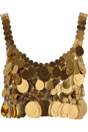 Paco rabanne Dames, Tops, Geel, Maat: XS