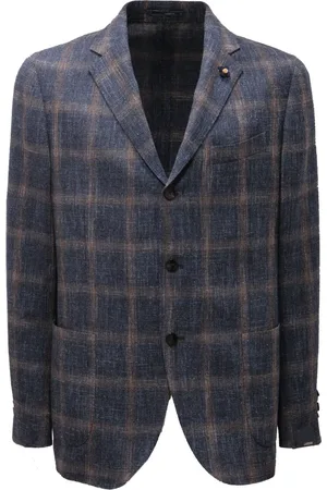 LARDINI Heren, Jassen, Blauw, Maat: M Katoen