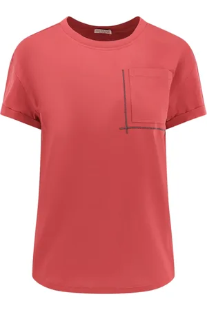Brunello Cucinelli Dames, Tops, Rood, Maat: M
