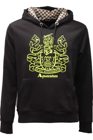 Aquascutum Heren, Sweatshirts & Hoodies, Zwart, Maat: L Katoen
