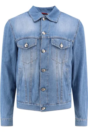 Brunello Cucinelli Heren, Jassen, Blauw, Maat: XL Katoen