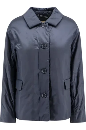 Max Mara Dames, Jassen, Blauw, Maat: XS Poliester