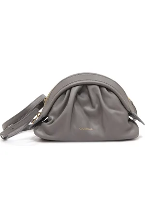 Coccinelle Dames, Tassen, Grijs, Maat: ONE Size Leer
