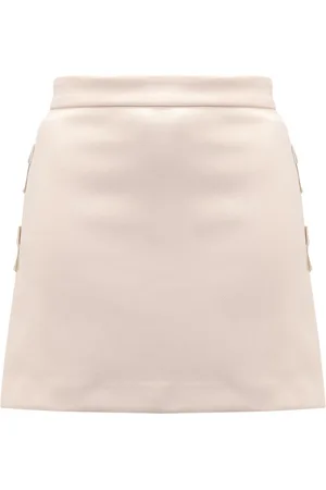 Elisabetta Franchi Dames, Rokken, Wit, Maat: 2XL Poliester