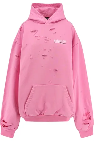 Balenciaga Dames, Sweatshirts & Hoodies, Roze, Maat: S Katoen