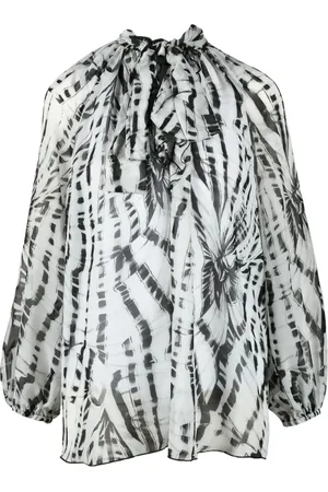 Msgm Dames, Blouses & Shirts, Veelkleurig, Maat: 3XS Chiffon