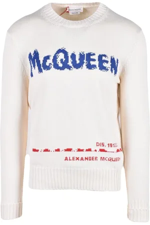 Alexander McQueen Heren, Truien, Wit, Maat: XL Katoen