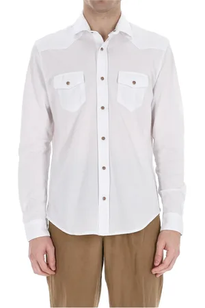 ELEVENTY Heren, Overhemden, Wit, Maat: 2XL Katoen