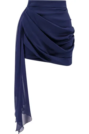 Elisabetta Franchi Dames, Rokken, Blauw, Maat: L Zijde