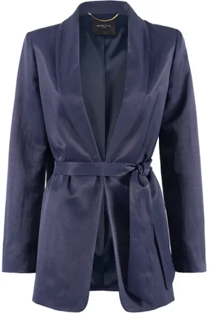 Nenette Dames, Jassen, Blauw, Maat: M Linnen
