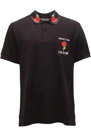 VERSACE Heren, Tops, Zwart, Maat: L Katoen