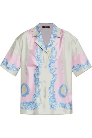 VERSACE Dames, Blouses & Shirts, Veelkleurig, Maat: XS Zijde