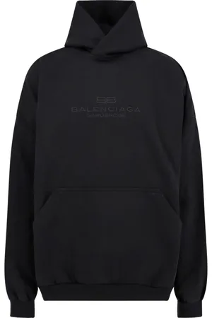 Balenciaga Heren, Sweatshirts & Hoodies, Zwart, Maat: XS Katoen