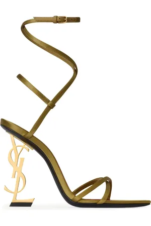 Saint Laurent Dames, Schoenen, Groen, Maat: 41 EU Satijn