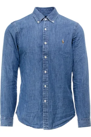 Ralph Lauren Heren, Overhemden, Blauw, Maat: 3XL Denim