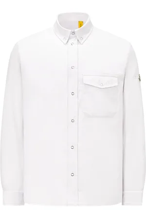Moncler Heren, Overhemden, Wit, Maat: XL Katoen