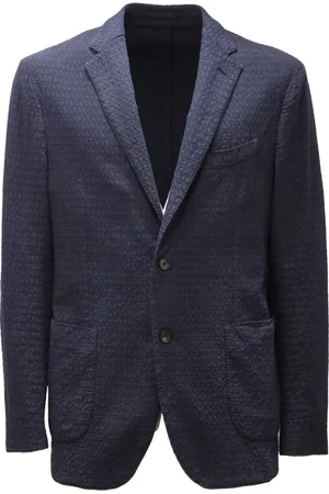 LARDINI Heren, Jassen, Blauw, Maat: XL Katoen