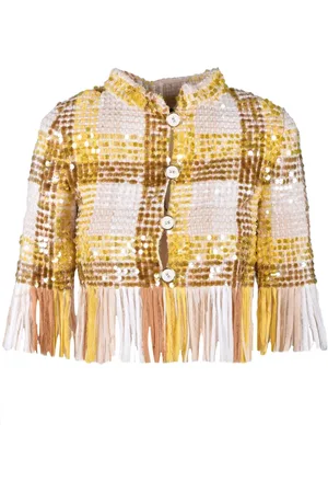 Elisabetta Franchi Dames, Jassen, Veelkleurig, Maat: S Viscose