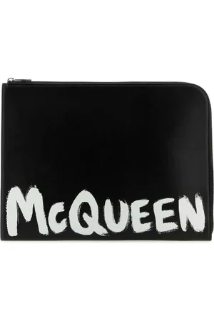 Alexander McQueen Heren, Accessoires, Zwart, Maat: ONE Size Leer