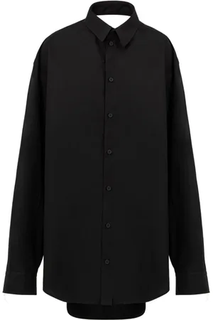 Balenciaga Dames, Blouses & Shirts, Zwart, Maat: XS Katoen
